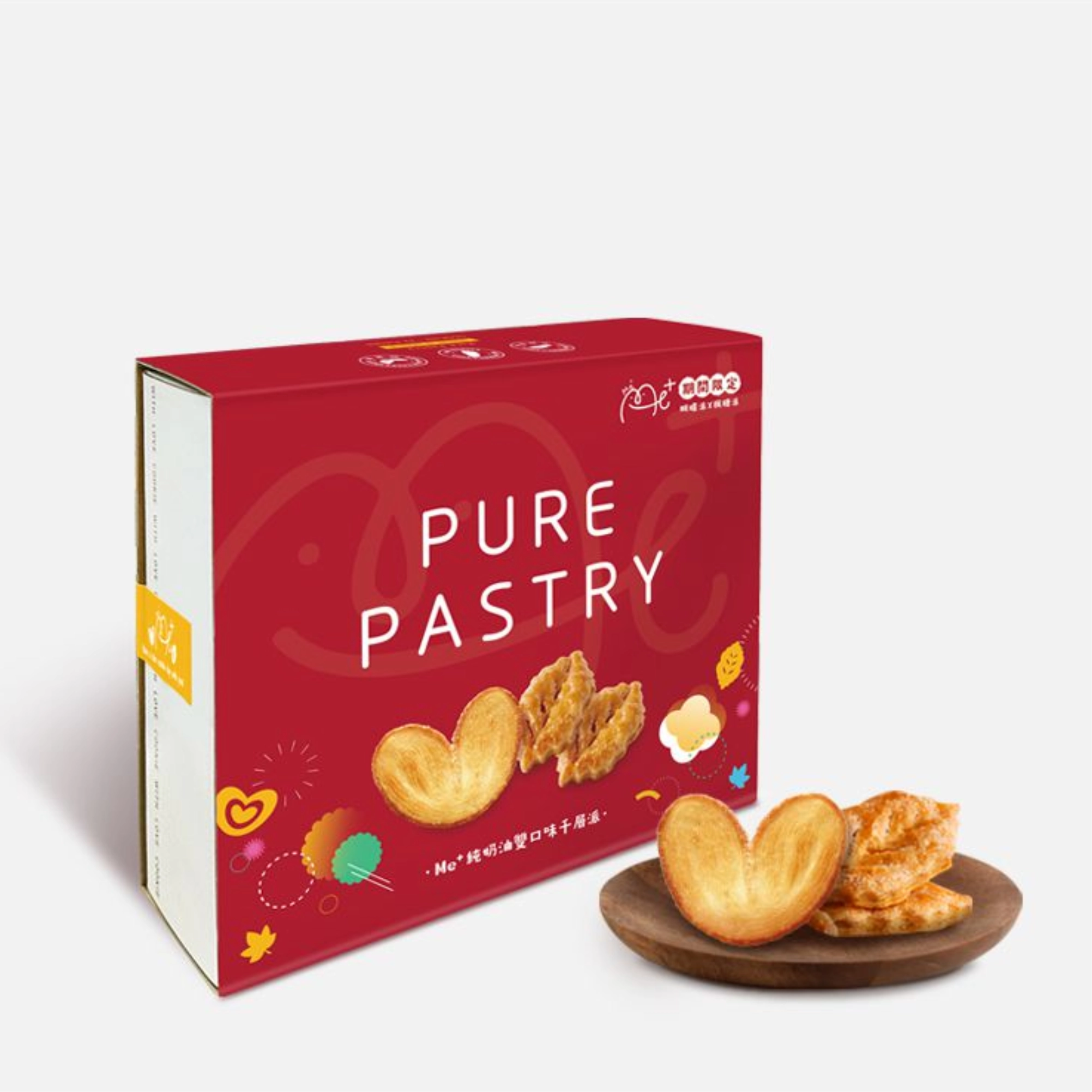 尾牙拜拜供品:台灣優格餅乾學院 Me+ 純奶油雙口味千層派禮盒