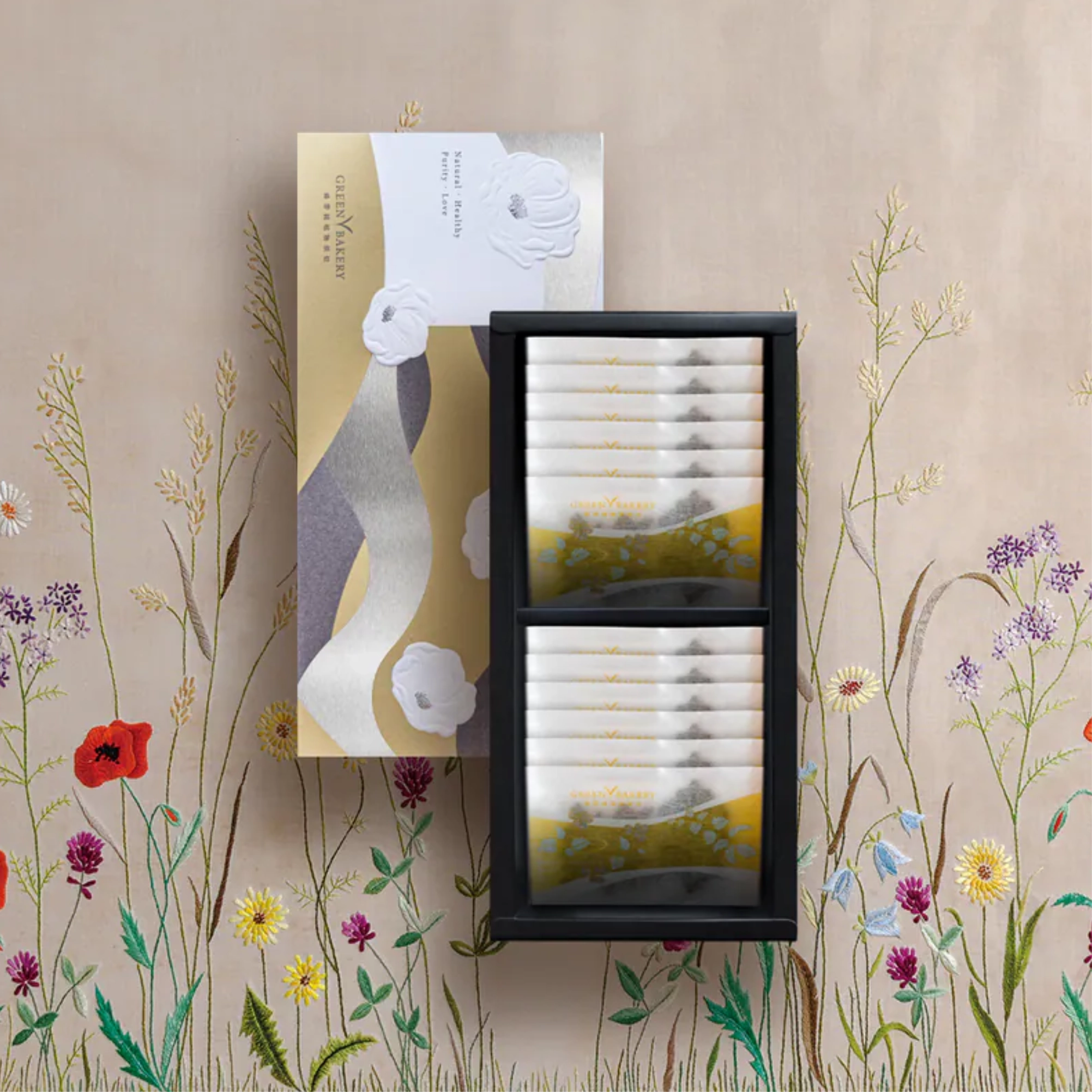 全素伴手禮推薦:【綠帶純植物烘焙】四季花植物語|植物系餅乾禮盒