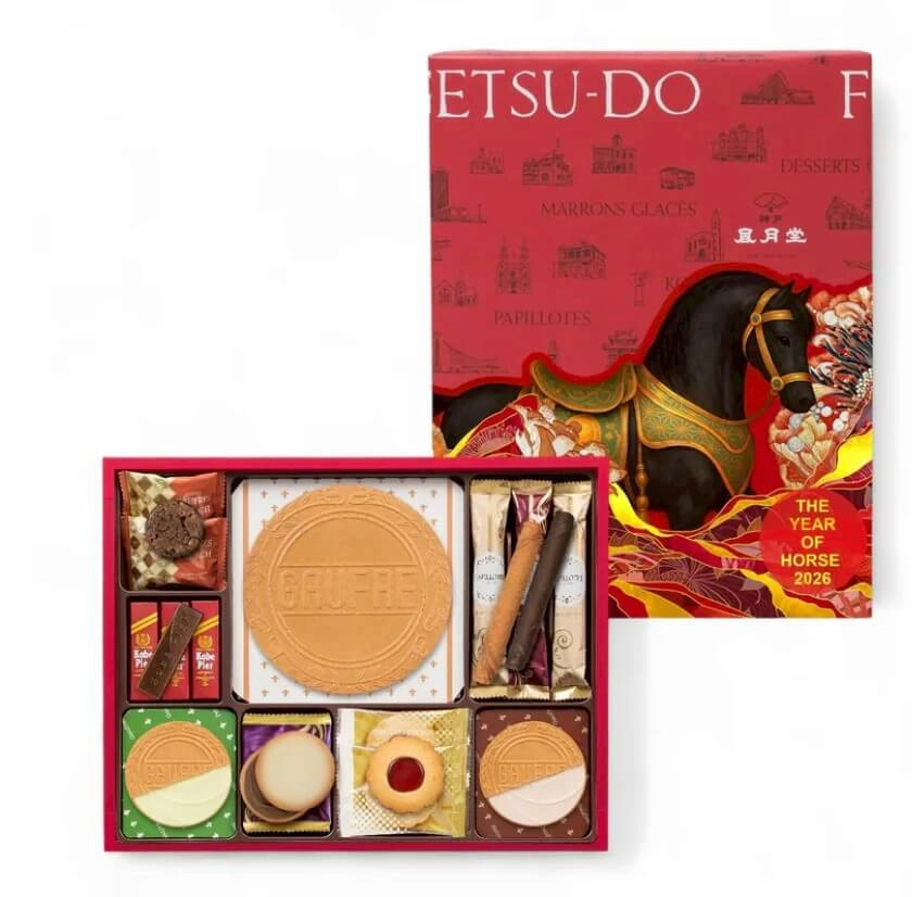 神戶風月堂「馬年限定緋紅餅乾禮盒」