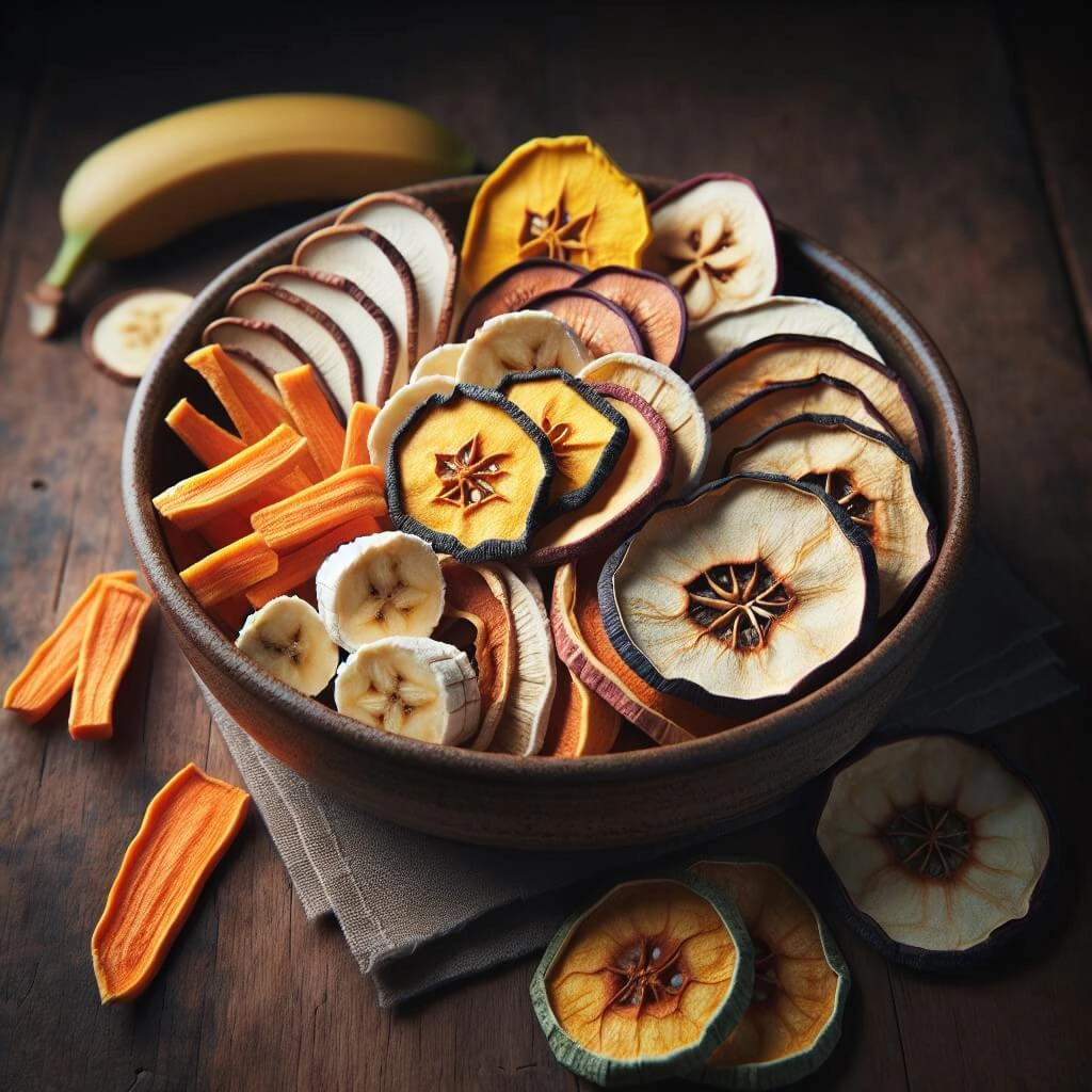 果乾與蔬菜乾素食零食