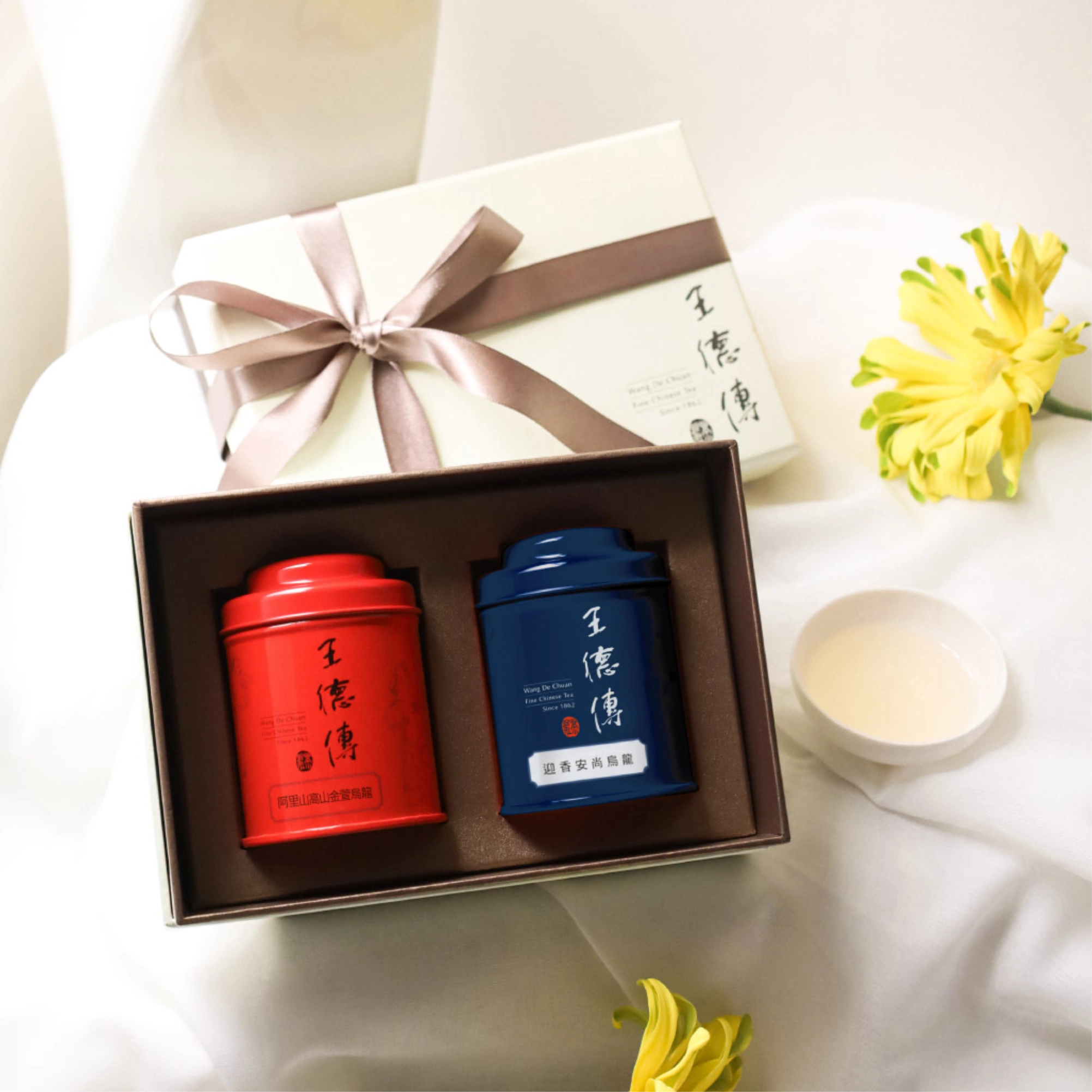 推薦 2：王德傳烏龍迷你二入茶禮（阿里山金萱 30g＋迎香安尚烏龍 30g）